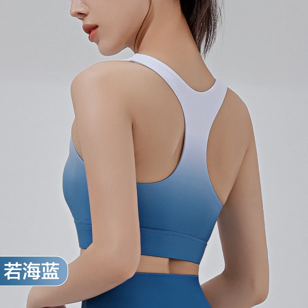 Women Seamless Sports Bras Fitness Gym Underwear Shockproof Running Bra  Crop Top Breathable Gradient Yoga Bra 2023 - AliExpress
