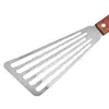 Slotted Spatulas Slotted Spatulas Fish Flipper Turner Nonstick Wooden Handle Beefsteak Shovel For Grilling Flipping Frying 5
