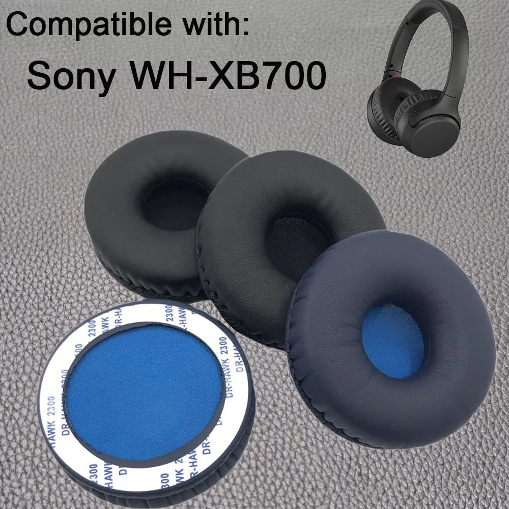 WHXB700 Earpads for Sony WH-XB700/WH XB700 Headphone Ear Pads Cushions Cover Soft Protein Leather Earmuffs