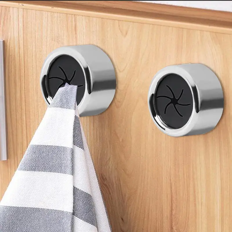 4PCS Non Punching Towel Hook Dishwashing Cloth Storage Racks Dishcloth Holder Kitchen Bathroom Accessories Towel Wall Hanging