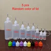 5Pcs/1Pcs 10/20/30/50/100ml Squeeze Bottles Needle Tip PE Glue Applicator Bottle Craft Tool Transparent for Paper Quilling 6