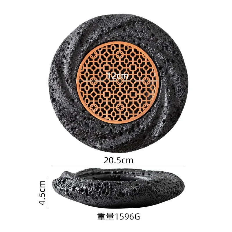 Featured Planet Bowl Separator Cooking Dry Ice Creative Tableware Imitation Flint Meteorite Ball Plate Round Japanese Tableware