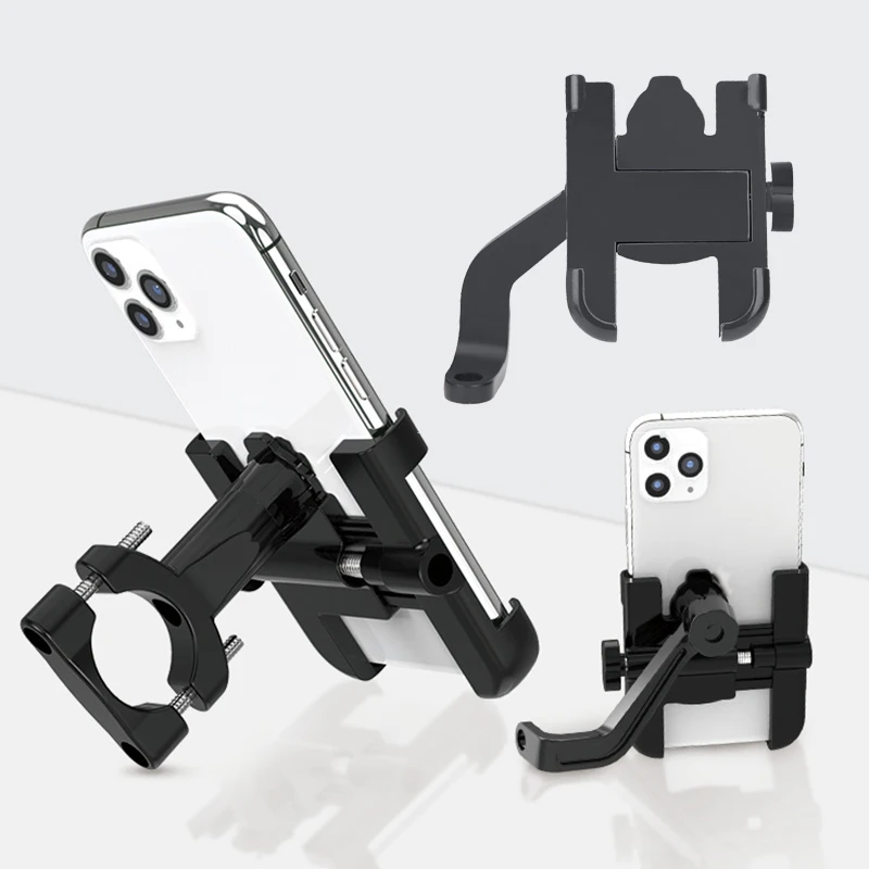 Universal Aluminum Alloy Motorcycle and Bicycle Phone Holder Stand