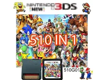 

Retro Game 510 In 1 Compilation Video Game Cartridge Card For Nintendo DS 3DS 2DS Super Combo Multi Cart
