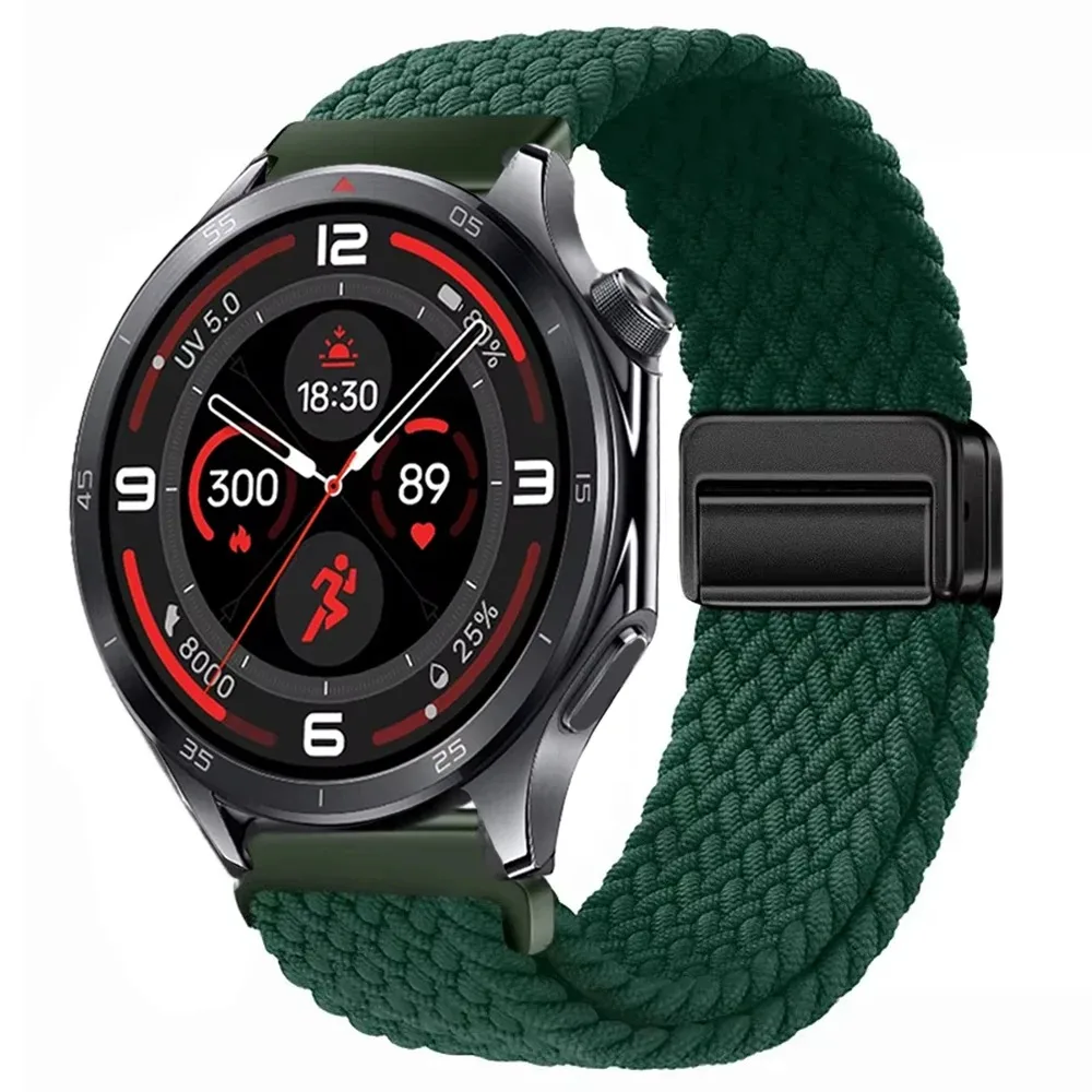 Braided Sport Nylon Strap, 22mm - Durable & Stylish Watchband Bracelet