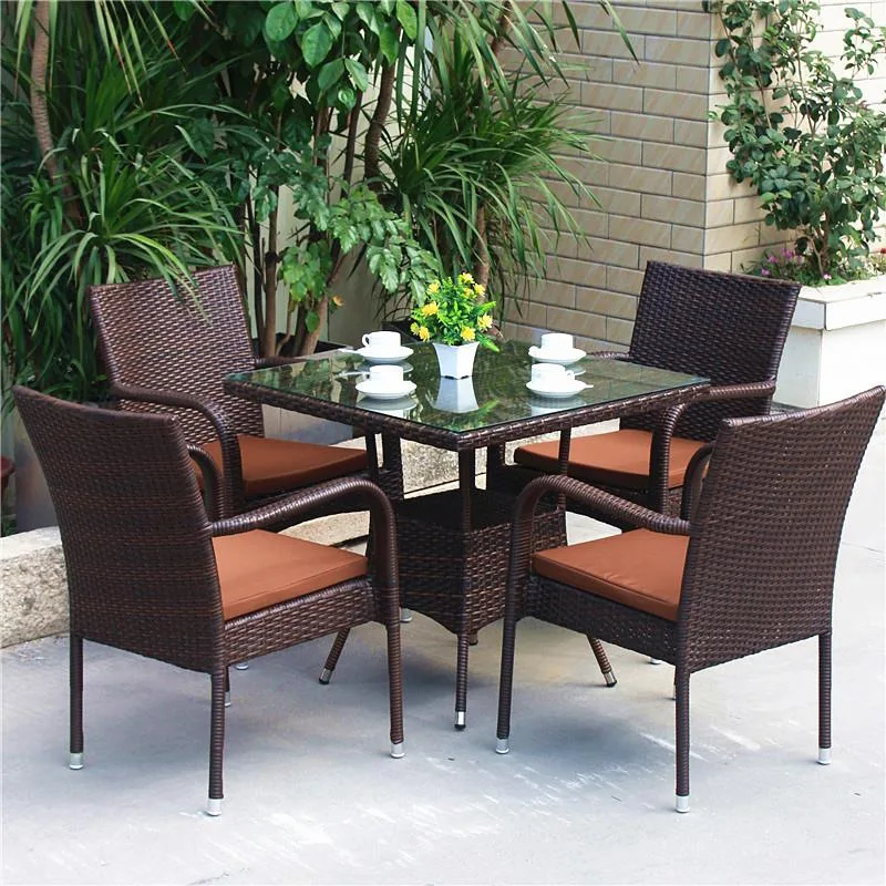 

Outdoor table and chair courtyard waterproof and sun-proof garden villa outdoor balcony rattan chair outdoor leisure B&amp