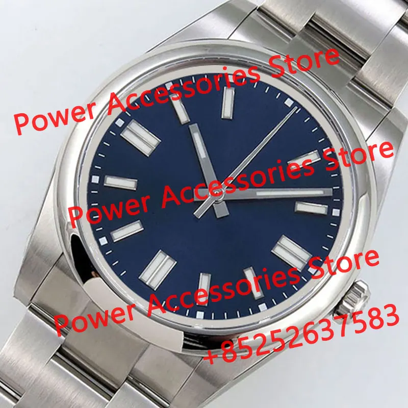 

CLEAN Oyster Perpetual 124300 41mm 36mm Complete 904L Case, Bracelet, Hands,Blue Dial VR3230 For Accessories Parts