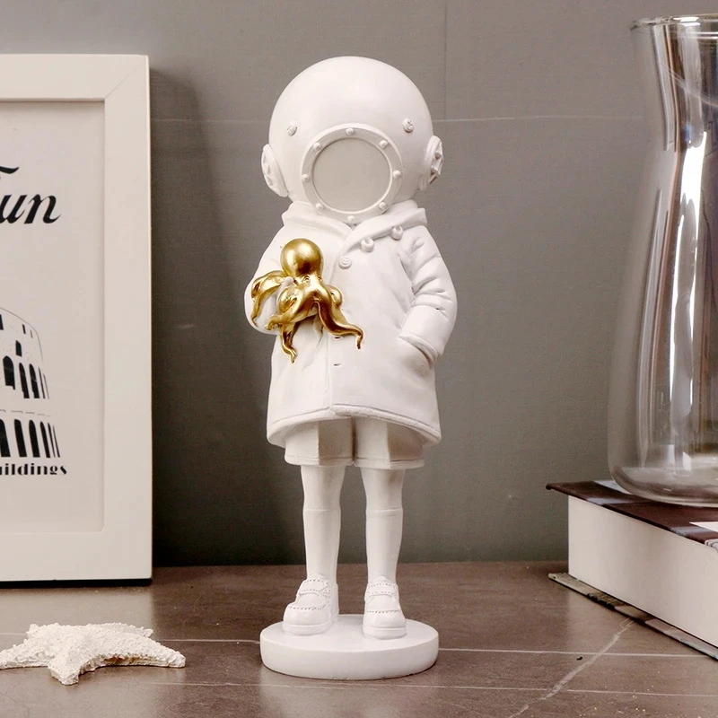 

Nodic DeepSea Diver Statues Banksy Sculptures and Figurines Home Decoration Luxury Living Room Decor Desk Accessories