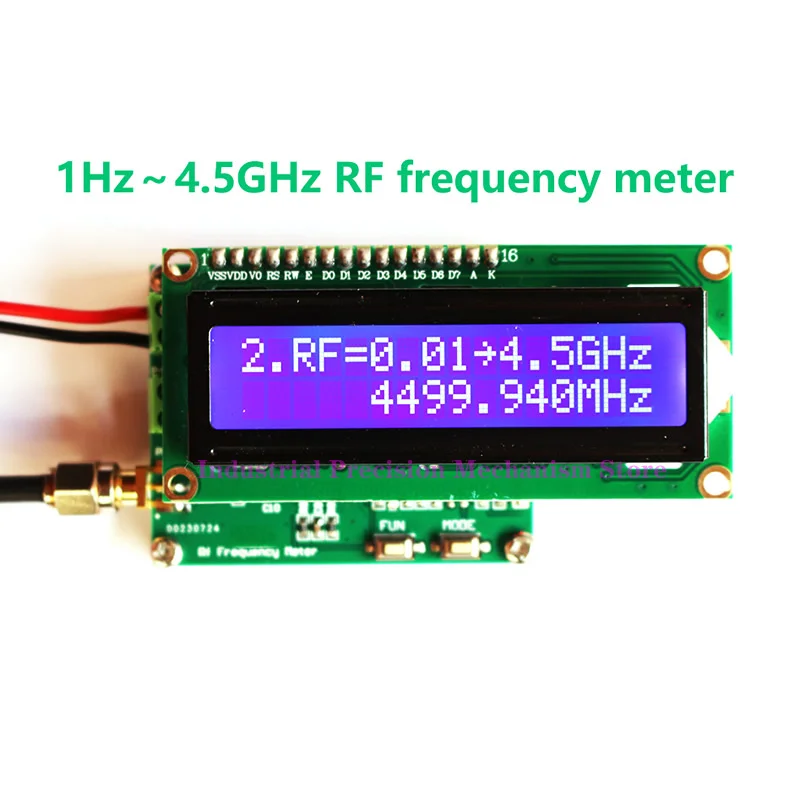 

1Hz～4.5GHz RF HF frequency meter，can measure low-frequency and high-frequency signals