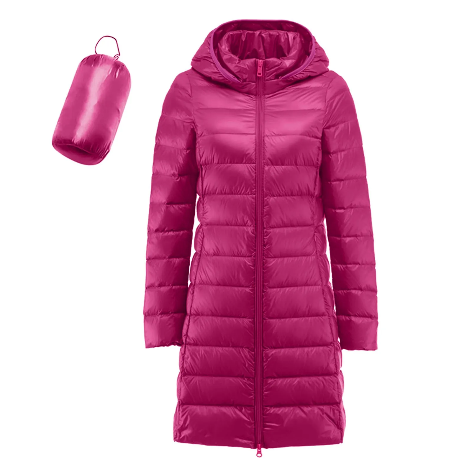 

Women Warm Lightweight Hoodless Windproof Winter Coat With Recycled Insulation Winter Slim Long Hooded Warm Teen Girl Hoodie