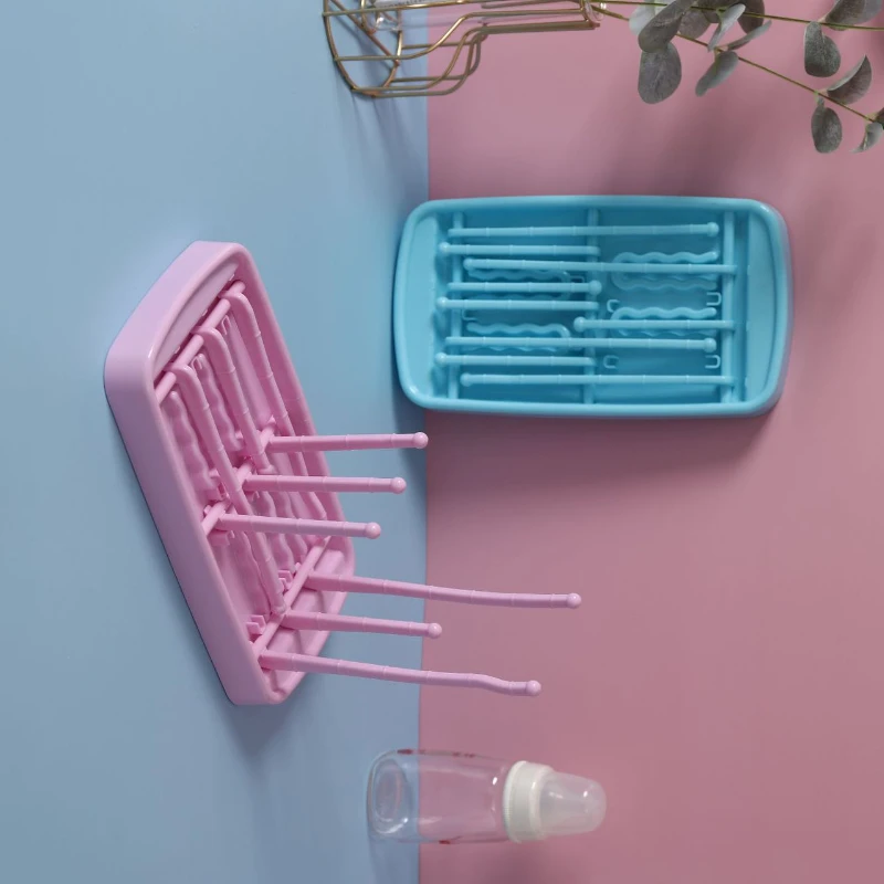 Bottle Drying Rack Baby Bottle Drying Rack Feeding Bottle Drying Rack Baby Bottle Wheat Straw Drying Rack Feeding Cup Holder Removable Rack Cleaning Pacifiers Accessories Storage Drying Shelf Clean