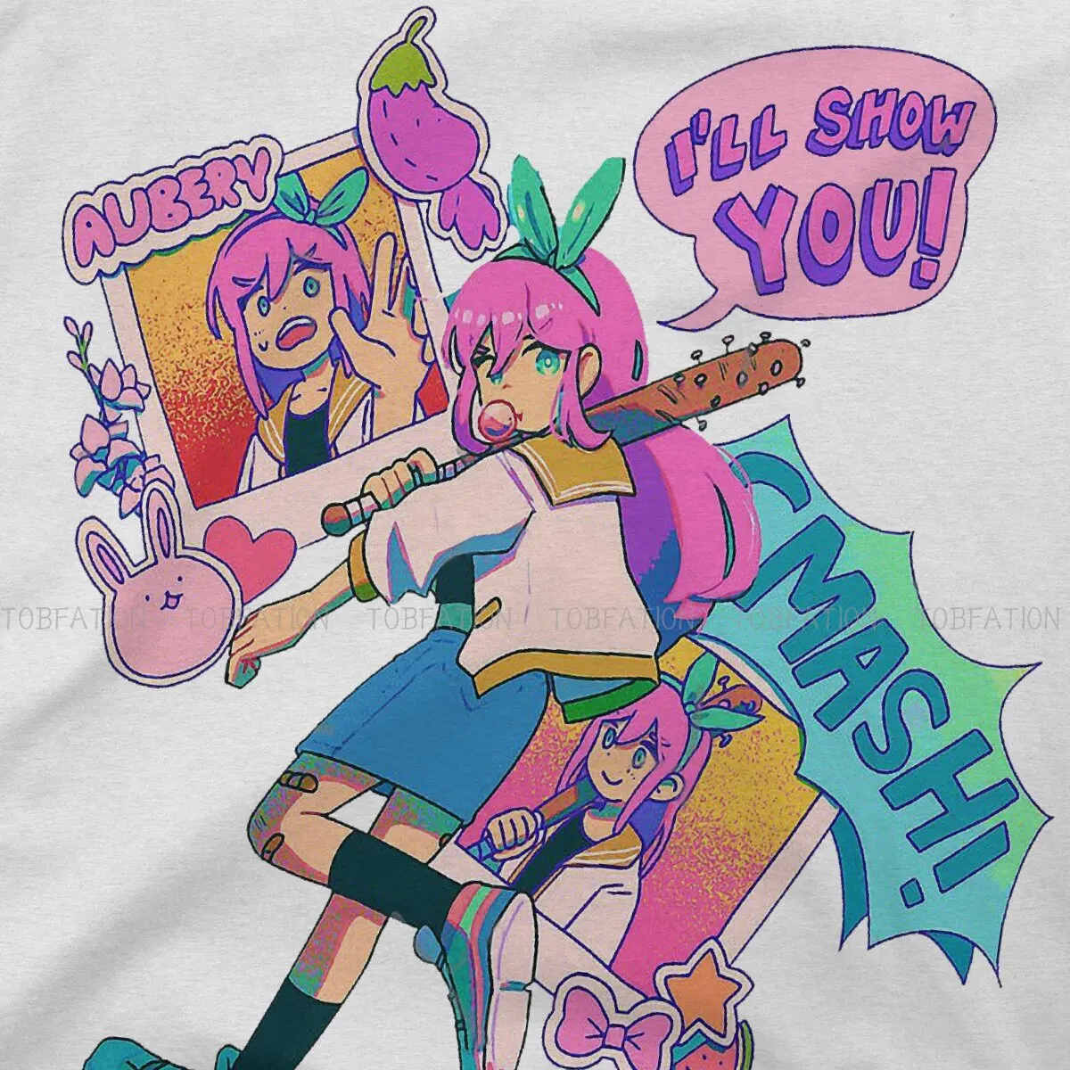 Omori Tシャツ オーブリー XL オーブリースタイルtシャツomori心理恐怖rpgゲーム最高品質の