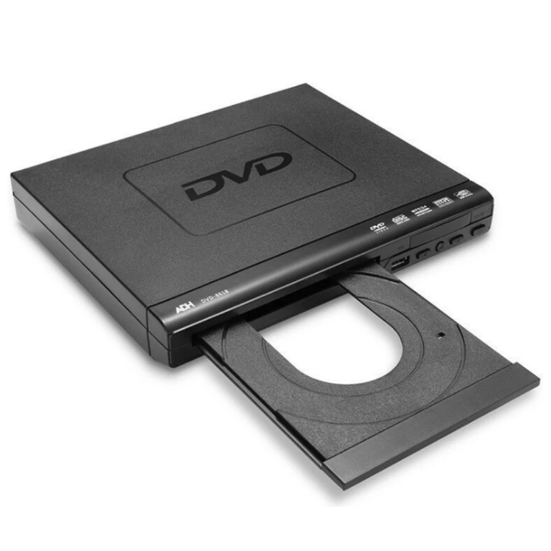 1080P Desktop DVD Media Player for TV Region AV Output USB Disc Players 2200W