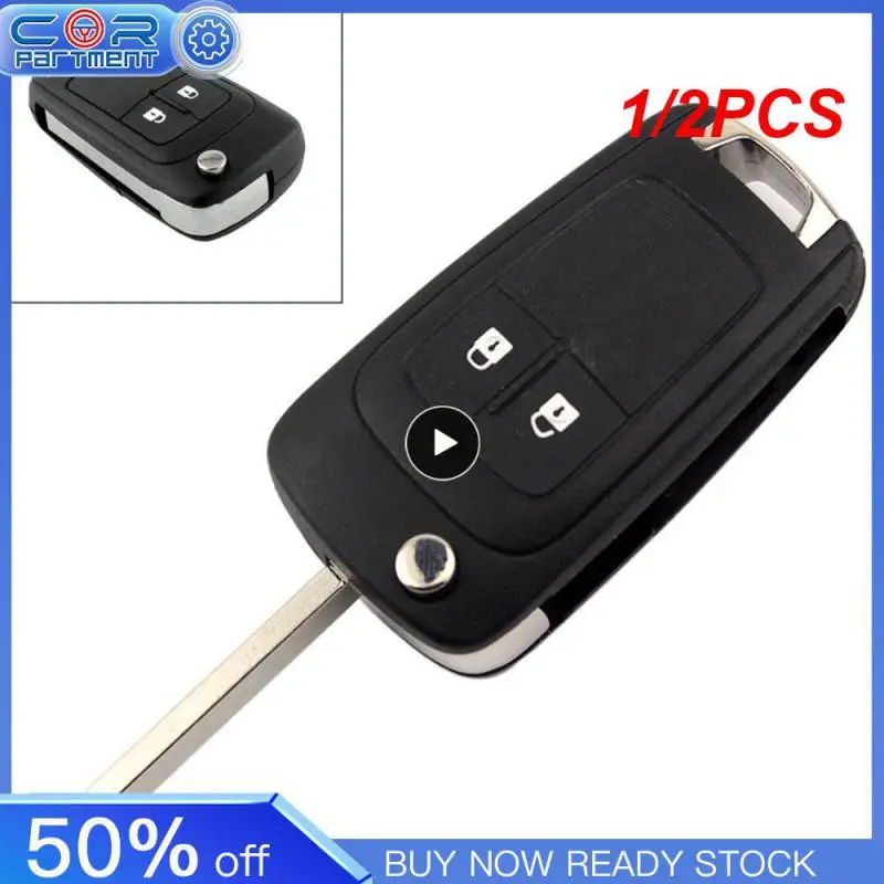 

1/2PCS New Folding 3 Button Flip Remote Key Shell Case Cover Fob for Cruze