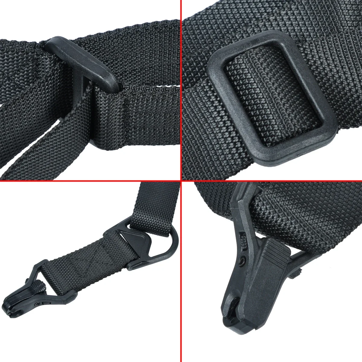 Adjustable Tactical Nylon Rifle Sling with Safety Features
