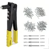 200pcs Heavy Duty Riveter Set Hand Riveter Set Blind Rivet Pliers Gun DIY Rivets Nut Automotive Tools 2