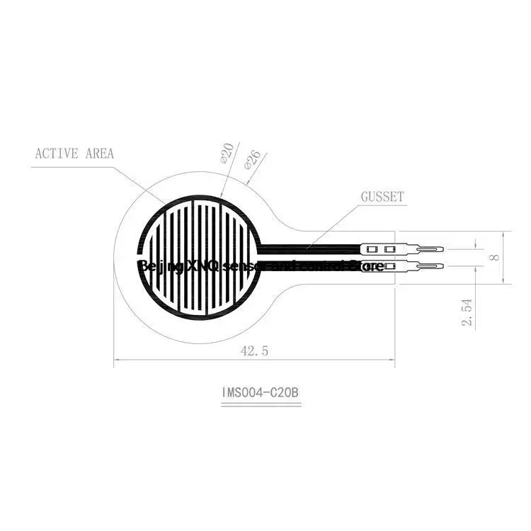 Film Pressure Sensor Resistive Force Sensitive Plantar Flexible Robot FSR Insole 1KG 3KG 5KG 10KG 20KG 50KG 100KG 150KG Pressure Sensor