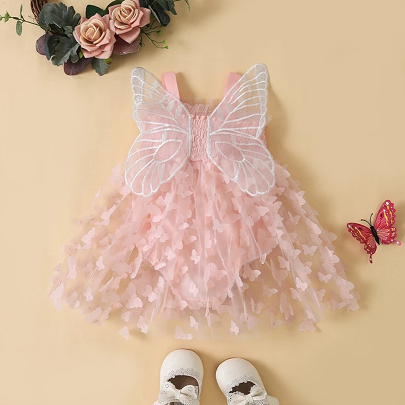 Baby Girls Summer Sleeveless Tulle A-Line Dress