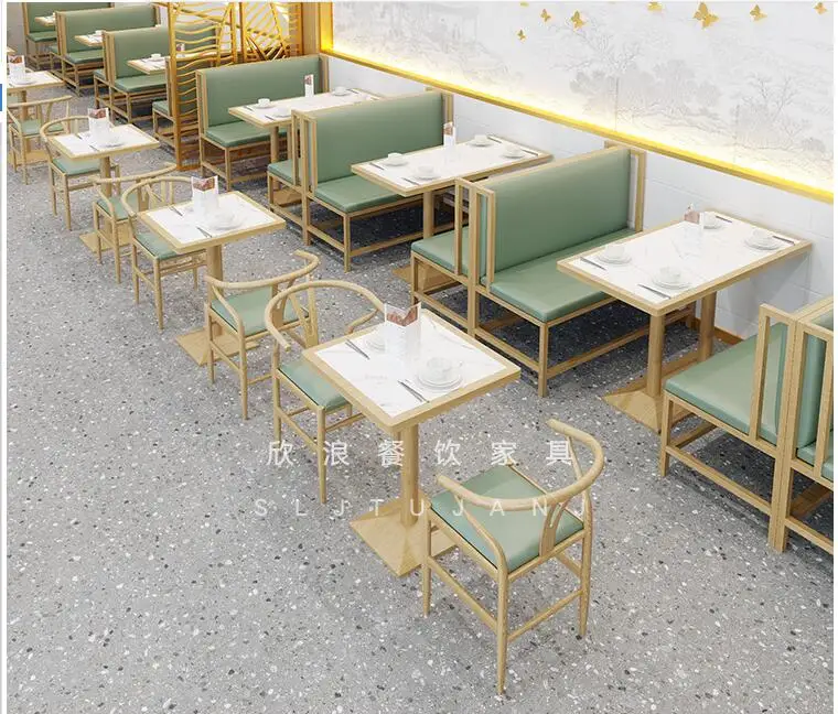 restaurant tables and chairs against the wall, iron art card seats, sofas, restaurants, tables,