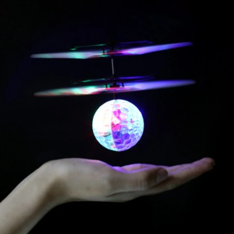 

Suspension Induction Diamond Crystal Crack Ball Drone Helicopter Infrared Induction Aircraft Remote Control Toys Gifts