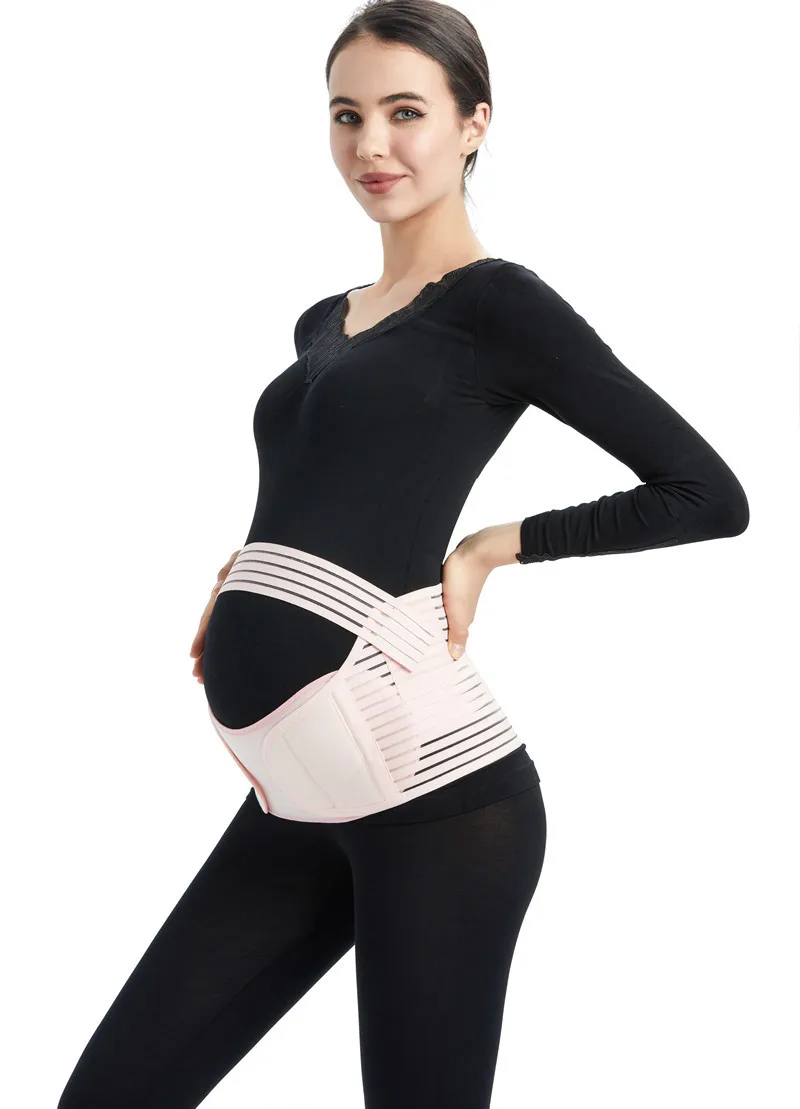 Prenatal Belly Support Belt Adjustable Pubic Pain Waist Support Belt for Pregnant Women Breathable Belly