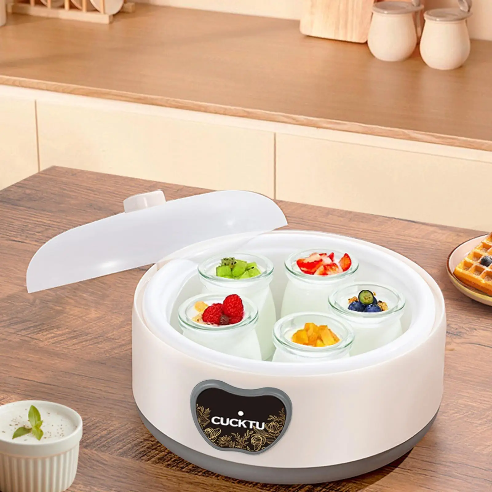 Yogurt Maker Temperature Control Kitchen Appliance Time Control Mini Automatic Yogurt Machine for Kitchen Cafe Restaurant Home