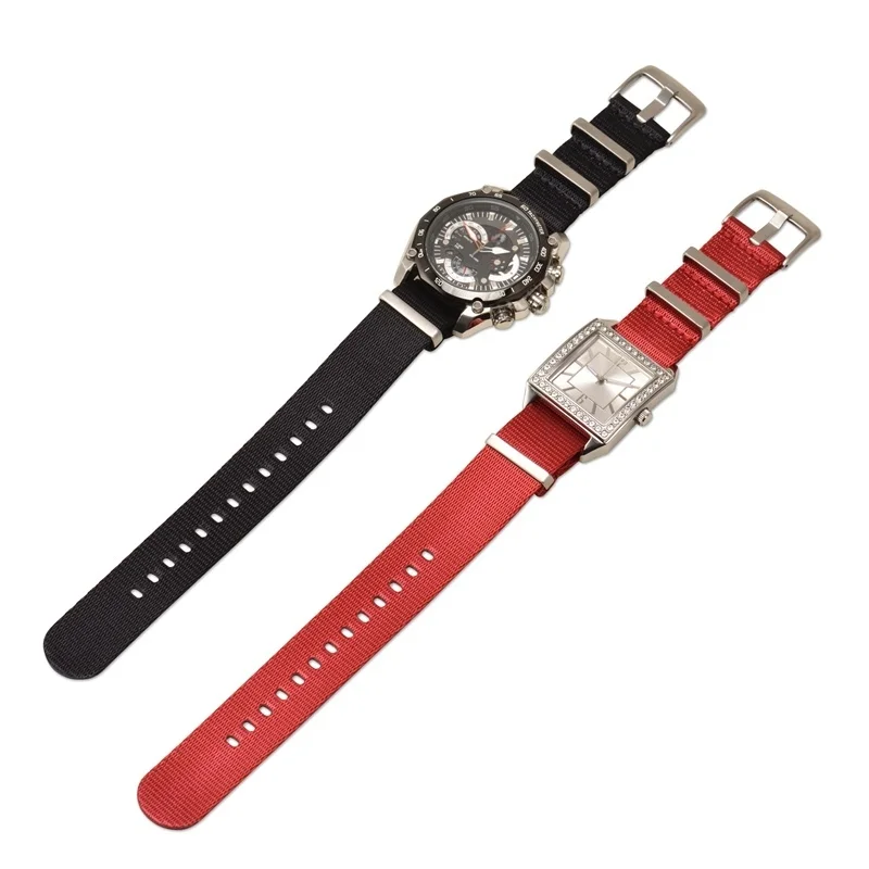 Deluxe Military-Style Nylon Strap with Triple Ring Buckle