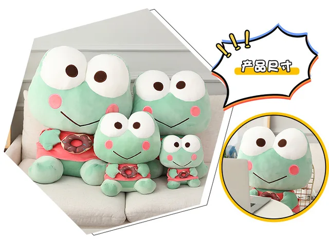 Original 18Cm Sanrio Kerokero Keroppi Cute Little Frog Plush Toys Kawaii  Plush Anime Toys for Children Doll Birthday Gifts - AliExpress