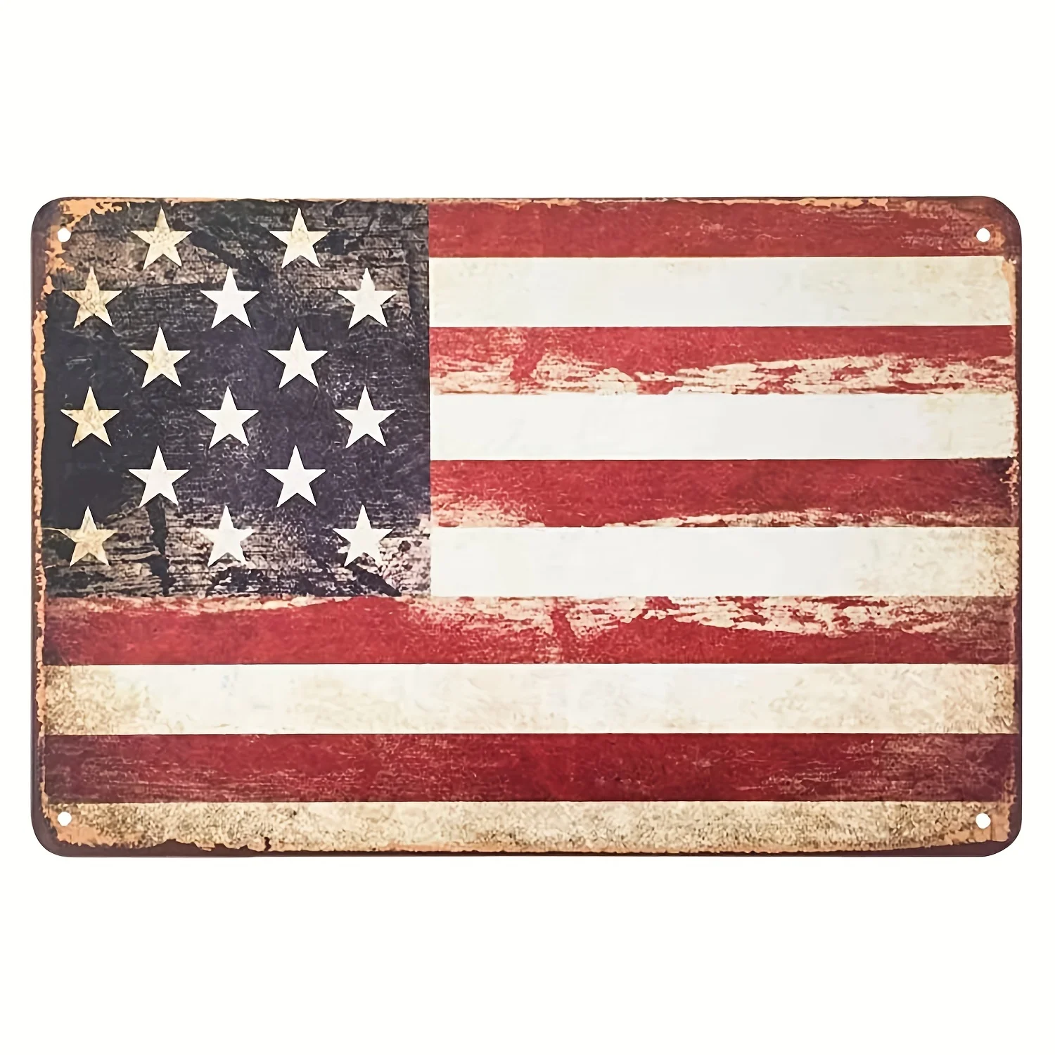 

Флаг США, винтажный металлический Фотофон для дома, комнаты, ресторана, Настенный декор, ретро водонепроницаемые пыленепроницаемые жестяные знаки