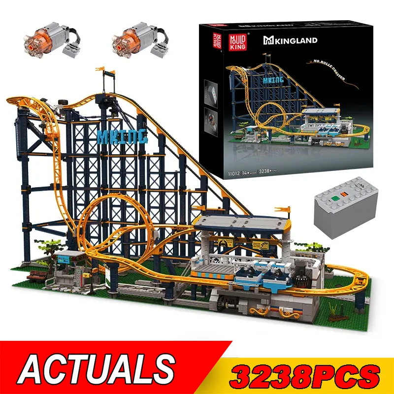 

MOULD KING 11012 Creative Roller Coaster Building Toys Technical Amusement Park Model Blocks Bricks Educational kits Kids Gifts