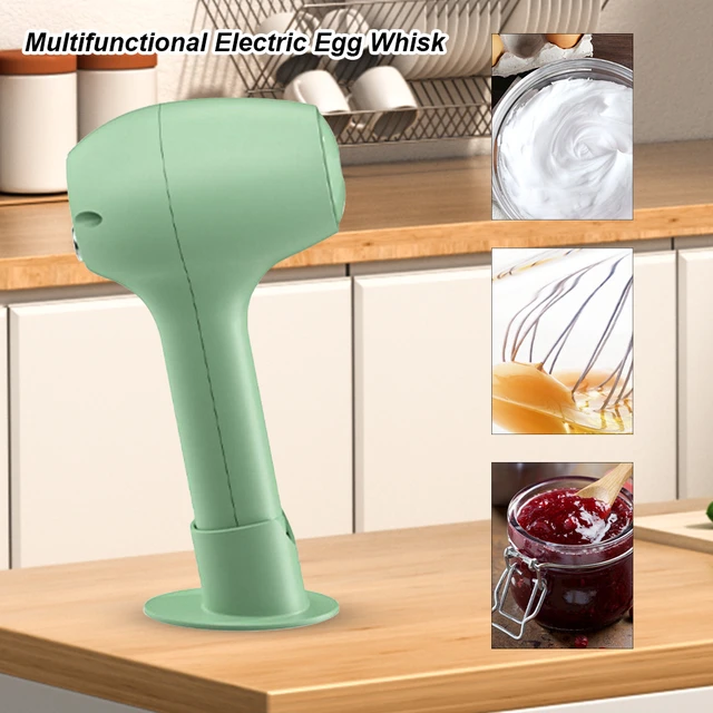 Electric Wireless Egg Beater USB Rechargeable Handheld Egg Beater  One-Button Start for Whipping Or Mixing Eggs Butter Cream - AliExpress