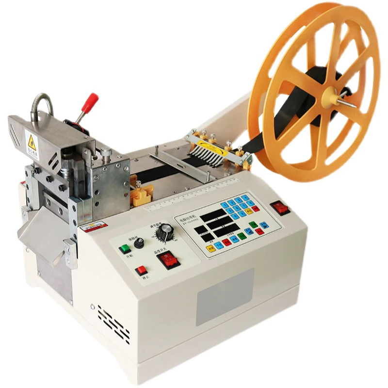 

220V/110V Automatic Contraction Tube Cutting Machine Cold & Hot Zipper Computerized Rope Cutting Ribbon Cutting Webbing Machine