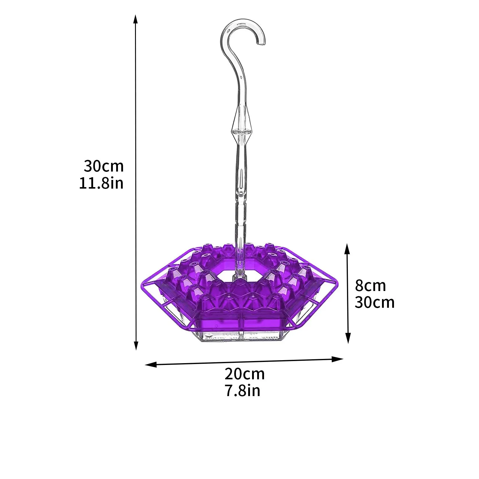 Hummingbird Feeder 30cm Feeding Hanging Bird Feeder Ant Bee Proof Flower Shape Hummingbird Garden Outdoor