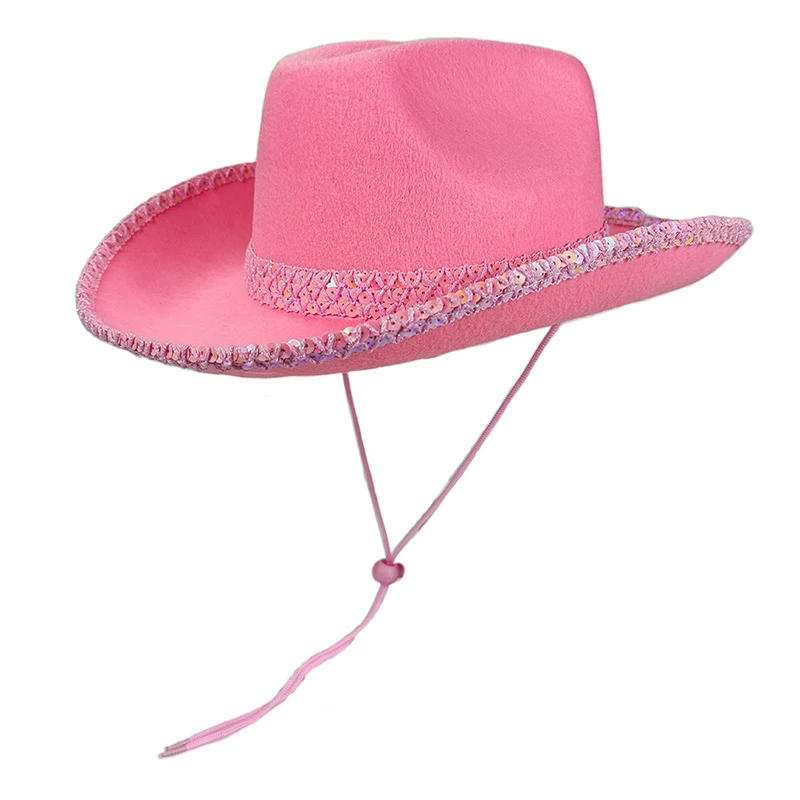 Sequin Western Sun Hat for Women and Men