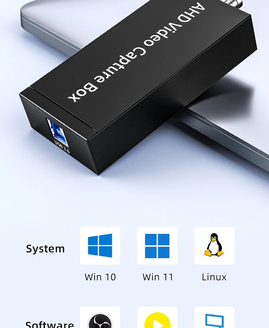 AHD FREE Driver OBS Vmix Streaming Live Broadcast 1080P Wirecast Zero-Lag Anolog