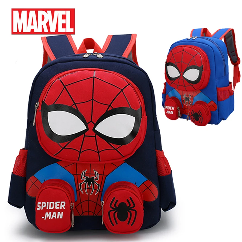 

Рюкзак супергероя Marvel с аниме «Человек-паук», школьный мультяшный 3d стерео Рюкзак для начальной школы, детские принадлежности, сумка для хранения