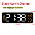 Black Acrylic Orange