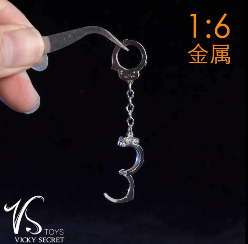 

1/6 Soldier Accessories Metal Handcuffs Model for 12'' Action Figure
