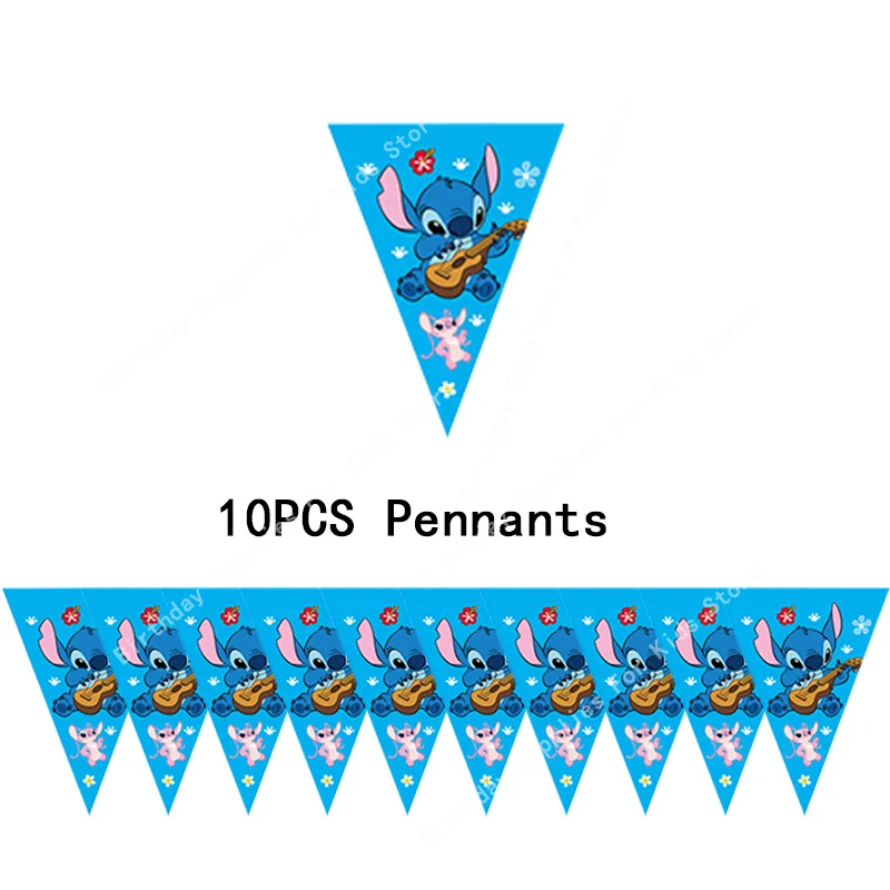 thumbnail image 1 of Suministros de decoración para fiestas de cumpleaños con temática de Disney Stitch, vajilla para niños de Lilo Stitch, plato, globo en ángulo para obsequios de baby shower, 1 of 5