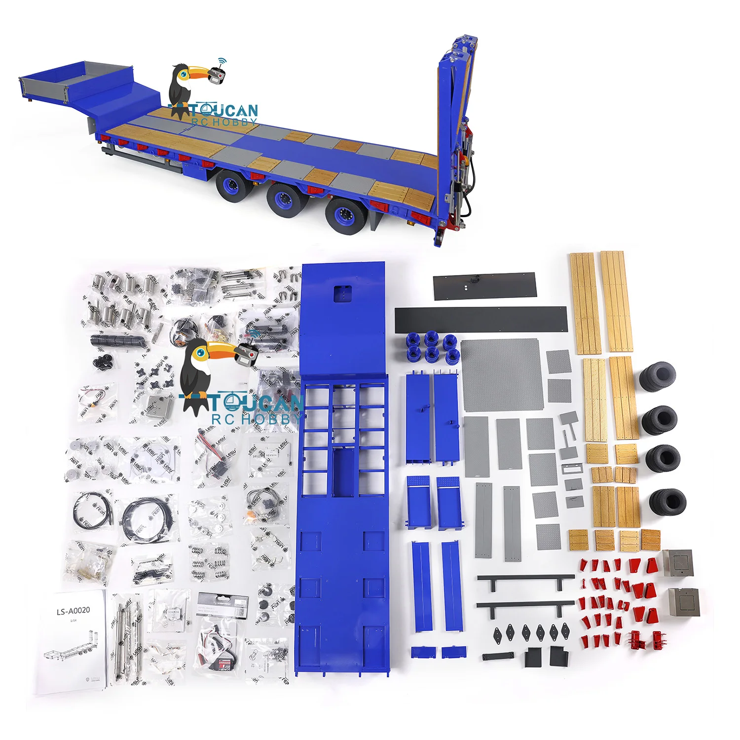 LESU Metal Trailer Hydraulic Pump Valve ESC Electronic Lifting for RC Tractor DIY Model Toys for Boy Thzh1281-Smt3 2
