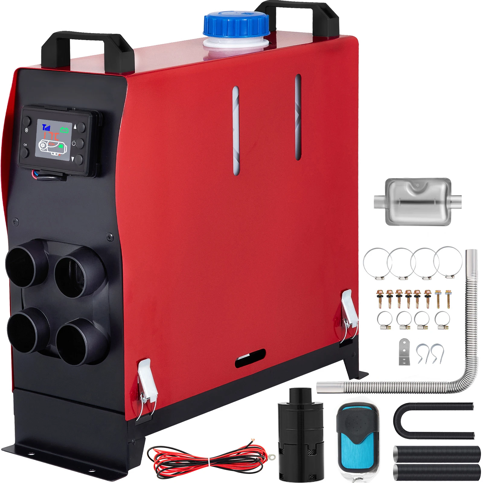 VEVOR 12V 5KW Car Heater Air Diesel Heater LCD switch Diesel Remote Control Boats Car Trucks Campervans diesel air heater
