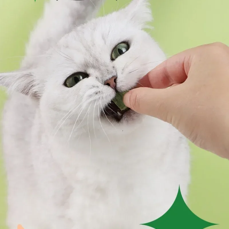 Freeze Dried Catgrass Cat Snacks Removes Hair Balls To Promote Digestion Cat Grass Catgrass Tablets Grinding Teeth Pet Snacks Cat and Dog Freeze Dried Snacks