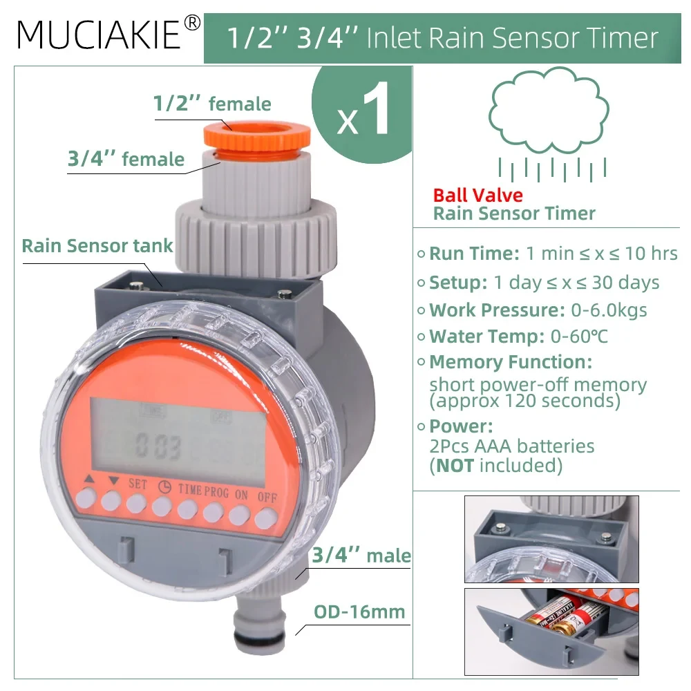 Lx1PCS Rain Timer