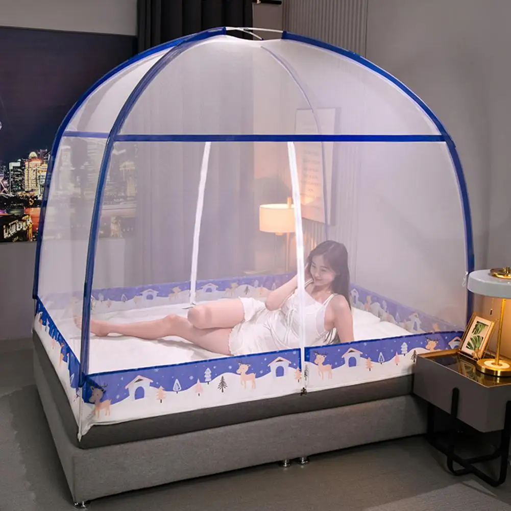 

Bedroom Mosquito Net Cover Portable Folding Mosquito Net Tent with Zipper Closure for Fully Enclosed Anti-mosquito for Outdoor