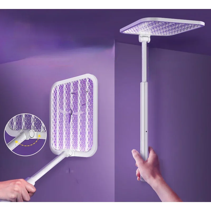 

180 Degree Rotatable Mosquito Swatter Anti Mosquito 3500V Electric Mosquito Killer Lamp Repellent Bug Zapper Insect Killer