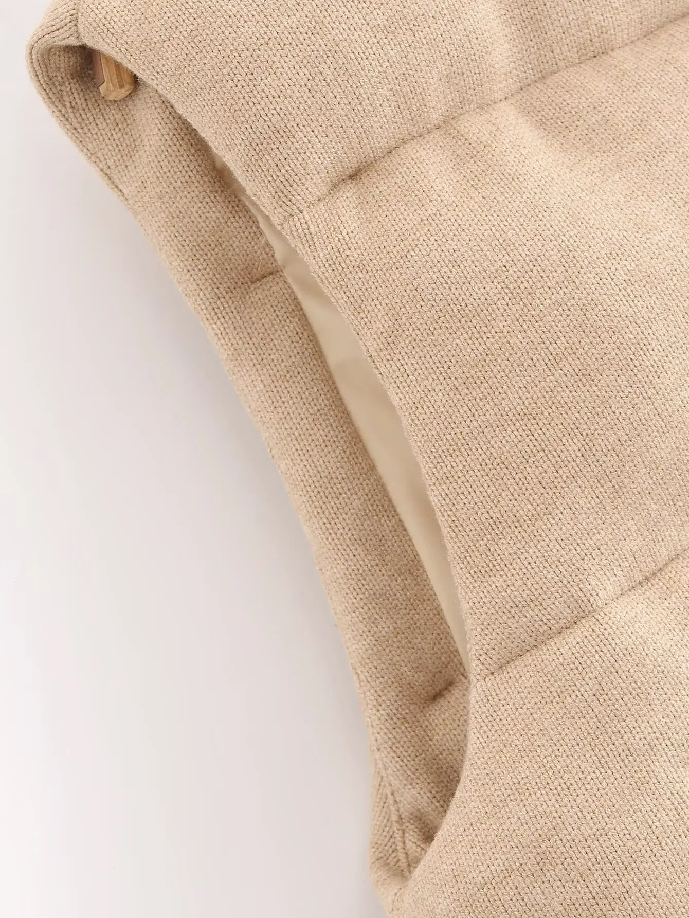 Women's Vest Parkas Jackets Coat Khaki Outwear Streetwear Fashion Elegant Sleeveless Tops Solid With Zipper Waistcoat Woman Coat