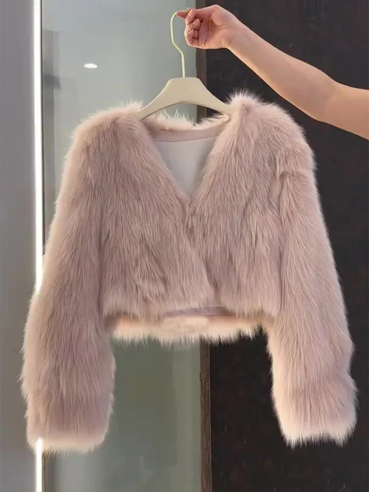 

Женская одежда 2023, высококачественное утепленное пальто из искусственного меха, новинка на зиму