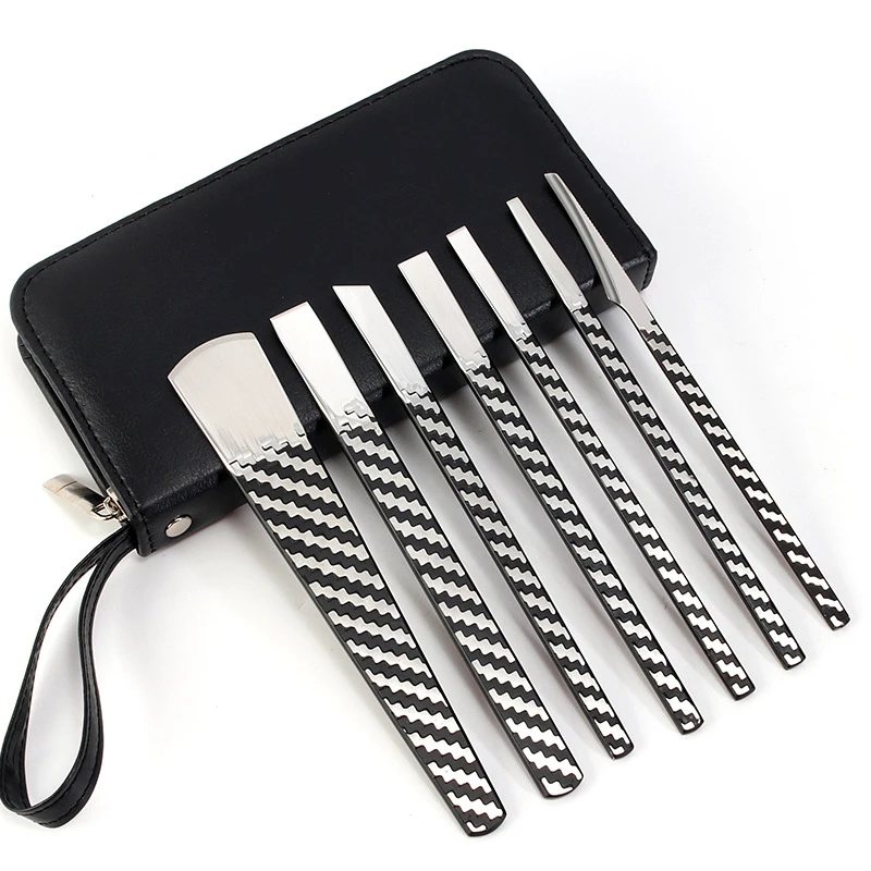 7-Piece Professional Pedicure Knife Set Foot Callus Removal Exfoliator Dead Skin Clavus Cutter Ingrown Toenail Trimming Tool plastic shovel removal tool scraper trimming rubber scraper filming tool for car