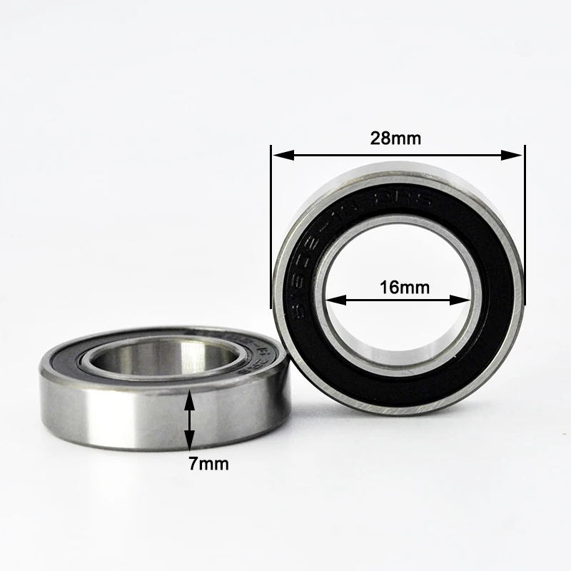 Set of 2 High-Performance Hybrid Ceramic Bearings for Bicycles