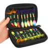 16pcs Fishing Spoons Lures Metal Baits Set for Trout Bass Casting Spinner Fishing Bait with Storage Bag Case 1
